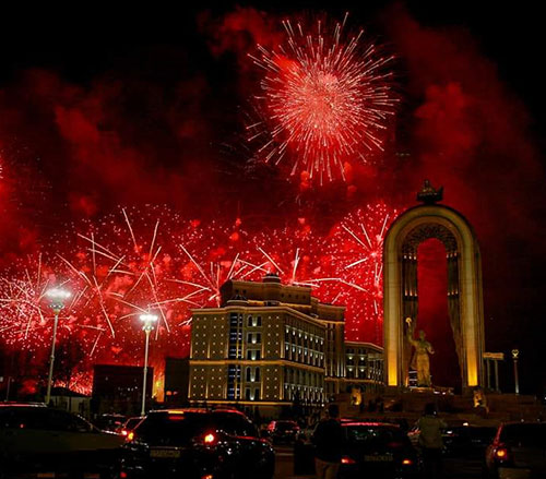The 28th Anniversary Celebration Fireworks Show of Tajikistan