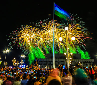 The 28th Anniversary Celebration Fireworks Show of Uzbekistan